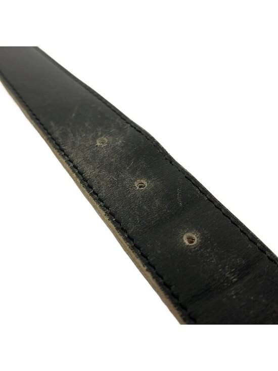 Hermes Belt 90 Black Gold Leather main image 4